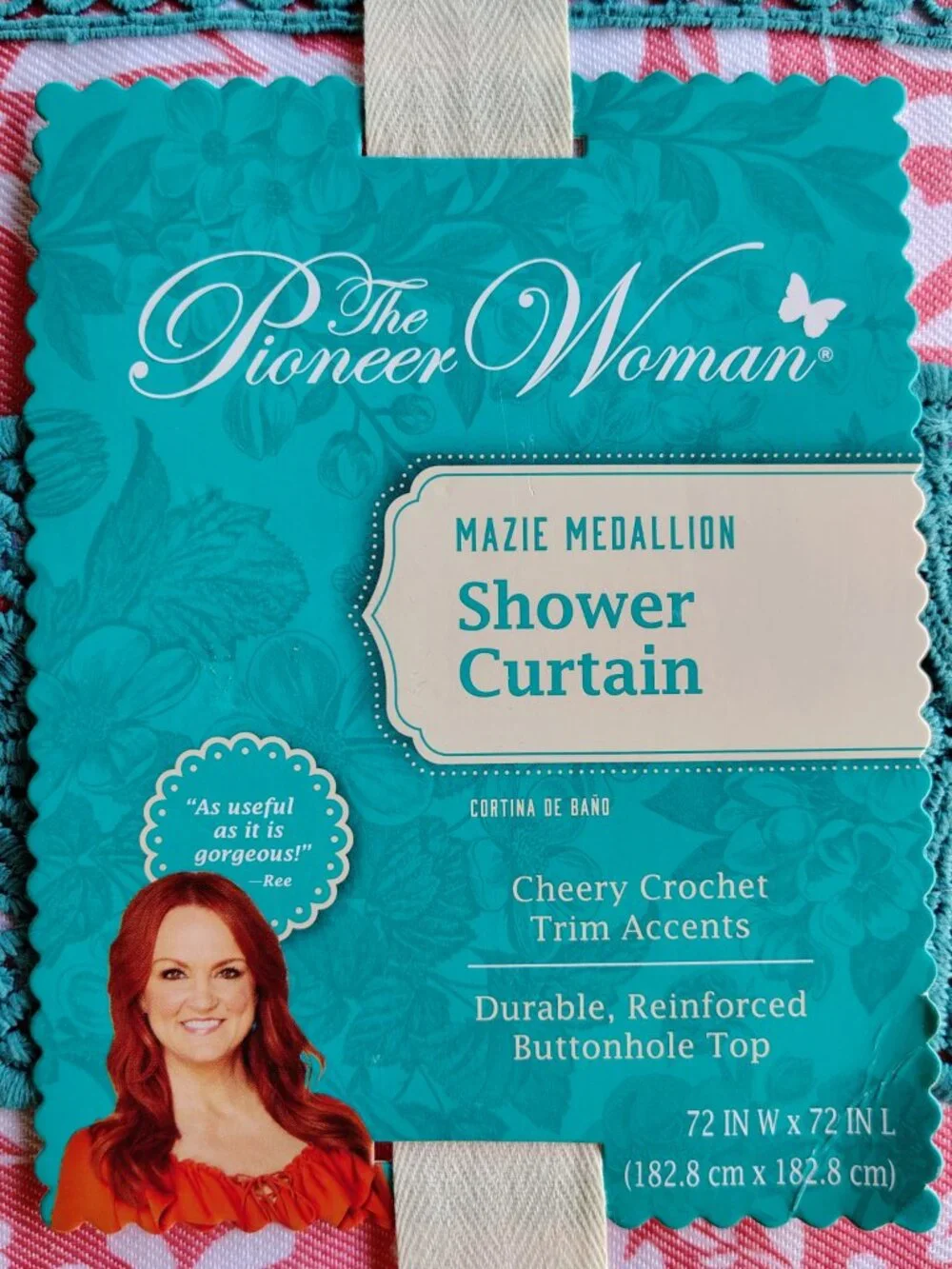 Brand new The Pioneer Woman Mazie Medallion Fabric Shower curtain